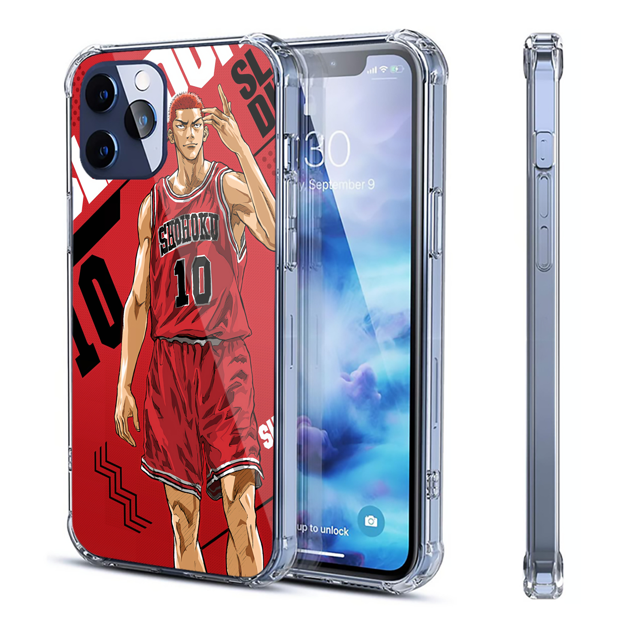 （画像用） SLAM DUNK／スラムダンク 【iPhone 12シリーズ対応】透明スマホケース（クリアソフトケース）
